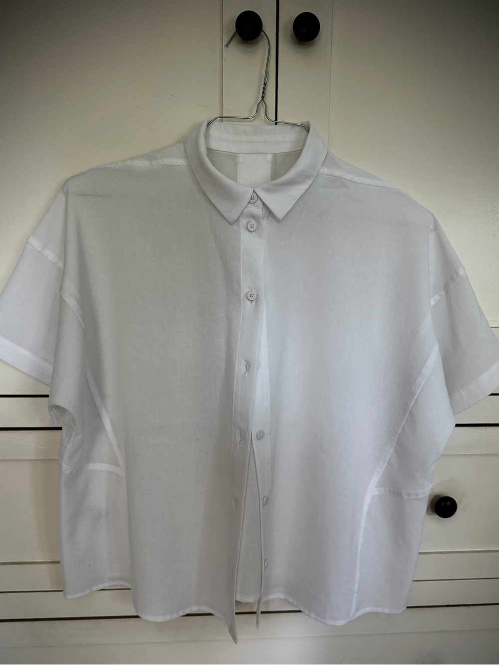 lululemon athletica White Short-Sleeve Button-Down Shirt